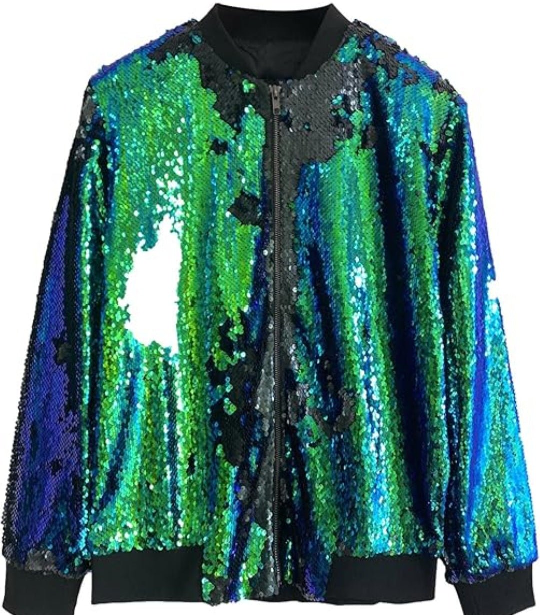 Women Sequin Glitter Bomber Jackets - Remzs Fashion