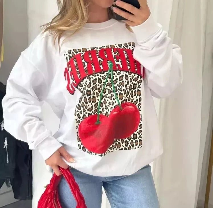 Women Wild Thang Tiger Leopard Sweatshirts Ladies Oversized Sweater Jumper Tops - Remzs Fashion