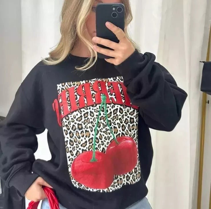 Women Wild Thang Tiger Leopard Sweatshirts Ladies Oversized Sweater Jumper Tops - Remzs Fashion