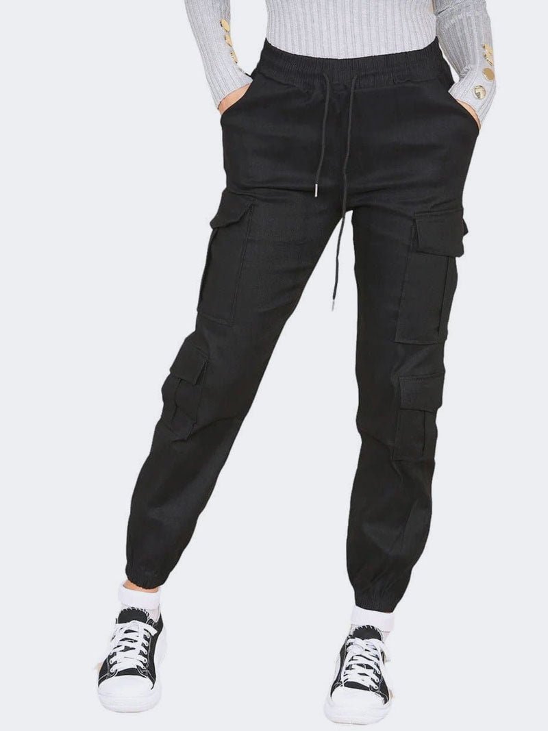 Cargo Pockets Trousers, Designed With Additional Pockets - Remzs Fashion