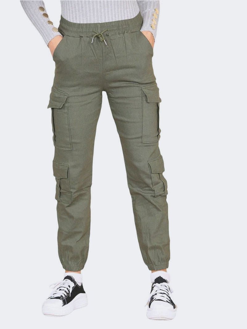 Cargo Pockets Trousers, Designed With Additional Pockets - Remzs Fashion