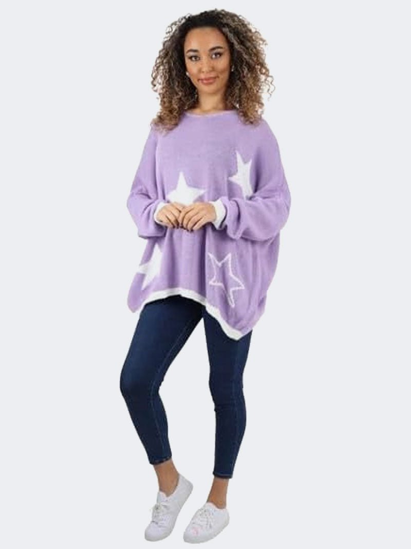 Ladies Chunky Knit Long Sleeve Round Neck Oversized Baggy Sweater Top - Remzs Fashion