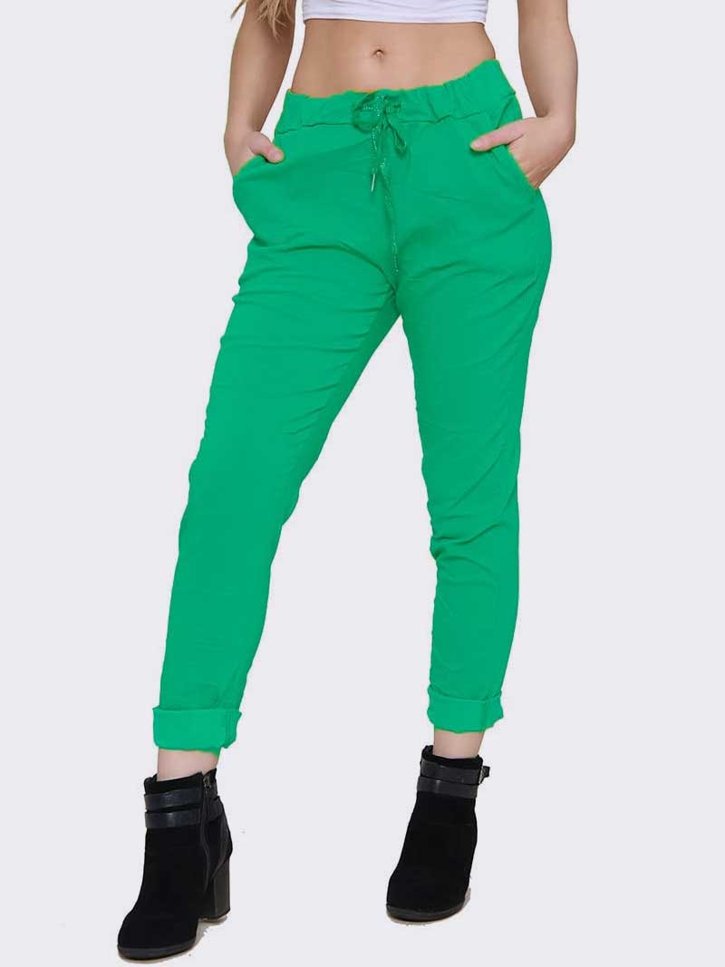 Women Italian Magic Trouser Pants - Remzs Fashion