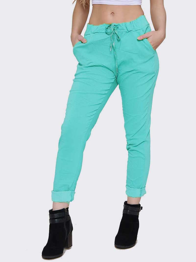 Women Italian Magic Trouser Pants - Remzs Fashion