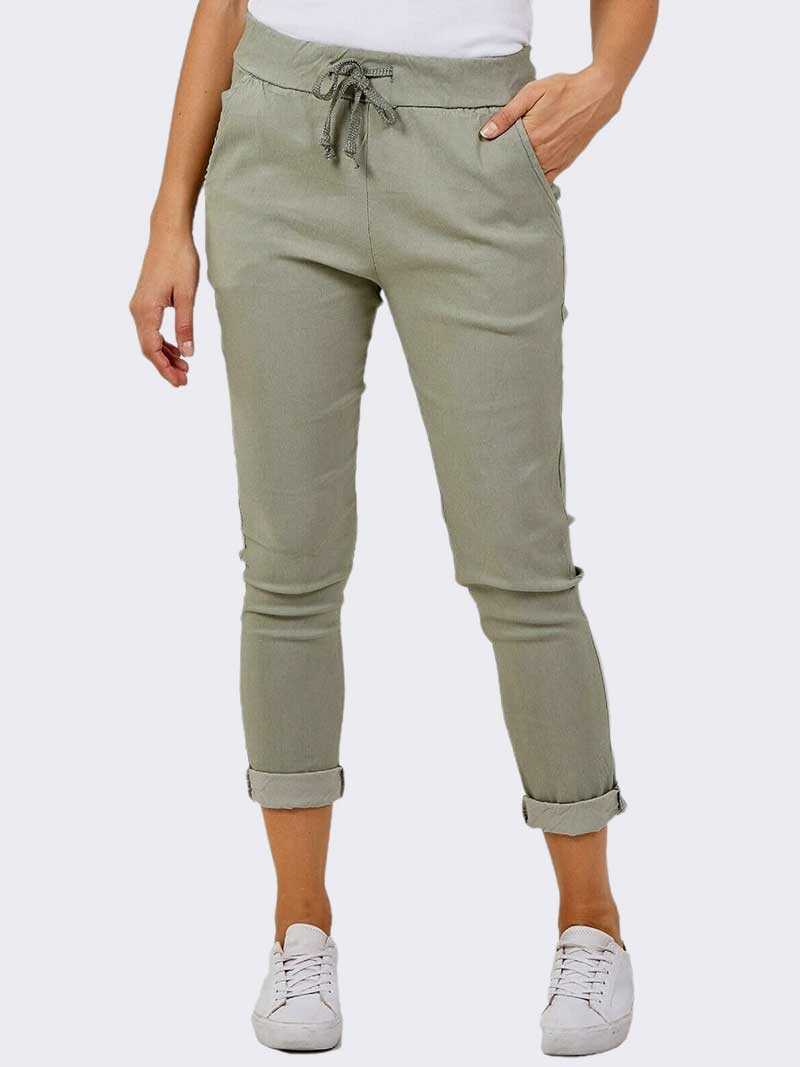 Women Italian Magic Trouser Pants - Remzs Fashion