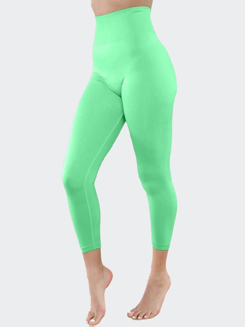 Womens High Waist Scrunch Bum Stretch Active Gym Leggings - Remzs Fashion