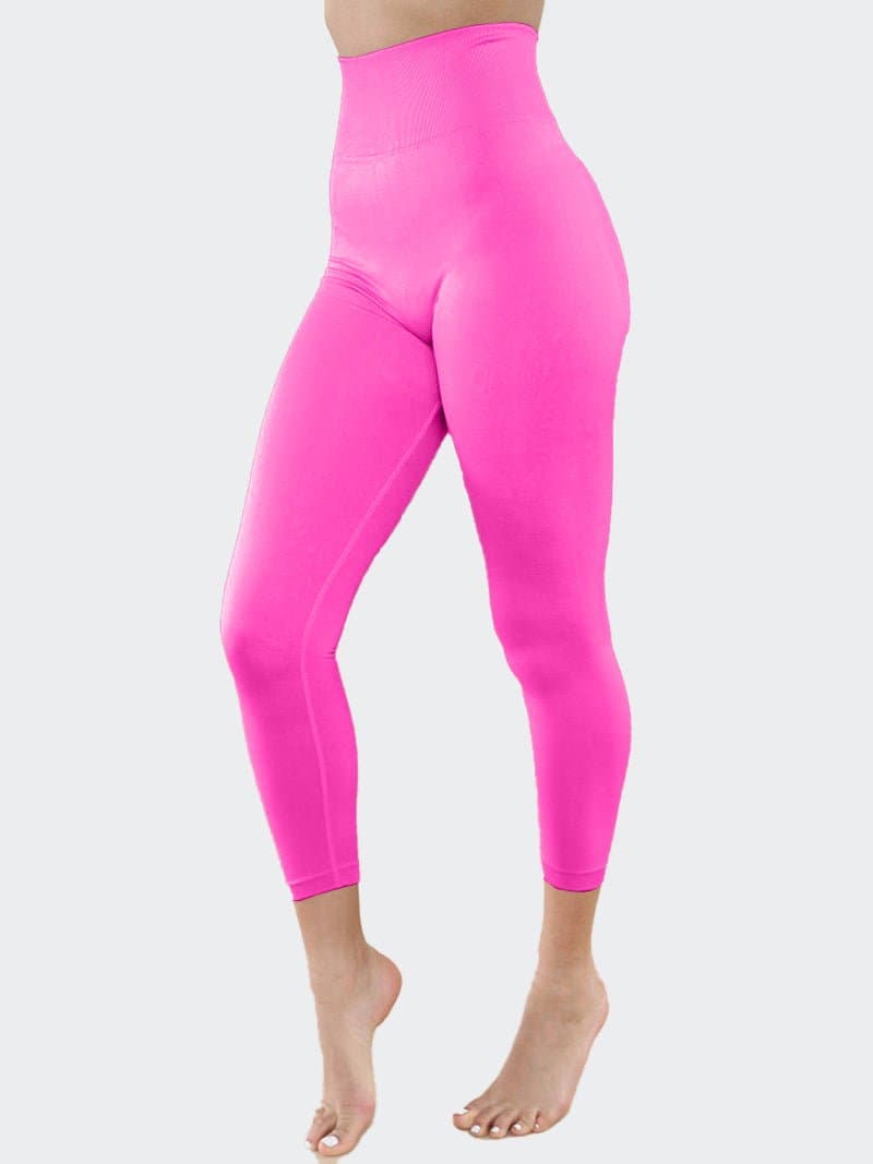 Womens High Waist Scrunch Bum Stretch Active Gym Leggings - Remzs Fashion